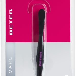 Beter Black coated steel straight tip tweezers